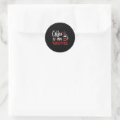 Coffee Is My Valentine Coffee Lover Valentines Day Ronde Sticker (Tas)