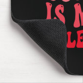 Coffee Is My Valentine Cute Funny Valentine's Day  Muismat (Hoek)