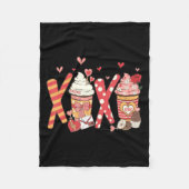 Coffee Is My Valentine Funny Teacher Coffee Lover  Fleece Deken (Voorkant)