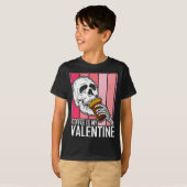 Coffee Is My Valentine Skeleton Skull Valentines D T-shirt (Voorkant volledig)
