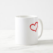 Coffee Is My Valentine Valentines Day Humor 1  Koffiemok (Voorkant rechts)