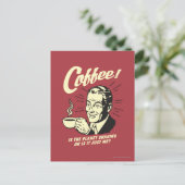 Coffee: Is Planet Shaking Or Just Me Briefkaart (Staand voorkant)