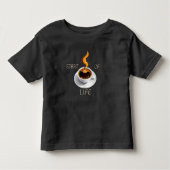 Coffee is Start of Life Kinder Shirts (Voorkant)