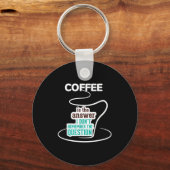 Coffee Is The Answer I Don't Remember The Question Sleutelhanger (Voorkant)