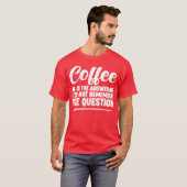 Coffee Ishe Answer I Dont Rememberhe Question boy T-shirt (Voorkant volledig)