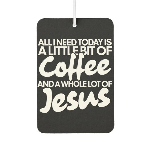 Coffee & Jesus Luchtverfrisser (Voorkant)