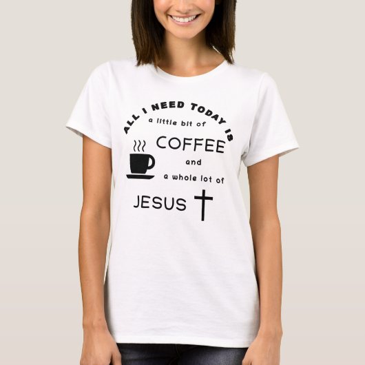 Coffee & Jesus T-shirt (Voorkant)