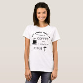 Coffee & Jesus T-shirt (Voorkant volledig)