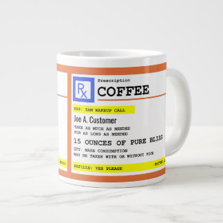 Coffee Jumbo-Mok met aangepaste naam voorschrijven Grote Koffiekop