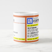 Coffee Jumbo-Mok met aangepaste naam voorschrijven Grote Koffiekop (Voorkant)