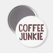 Coffee Junkie Magneet (Voorkant / Achterkant)