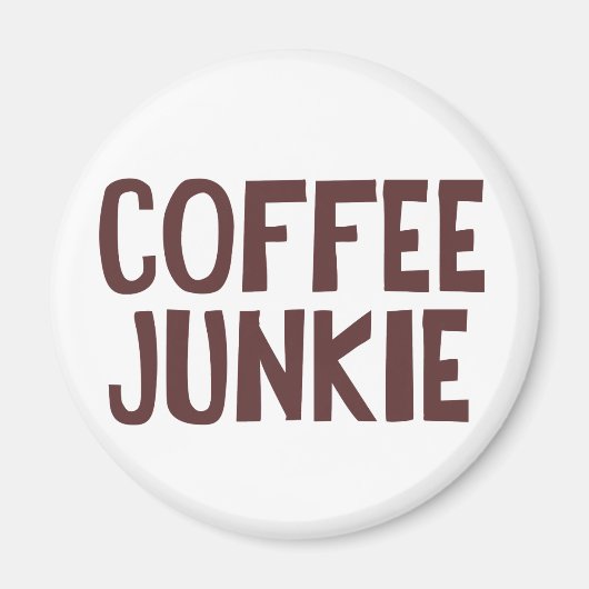 Coffee Junkie Magneet (Voorkant)