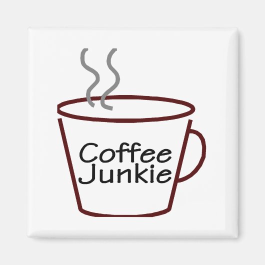 Coffee Junkie Magneet (Voorkant)