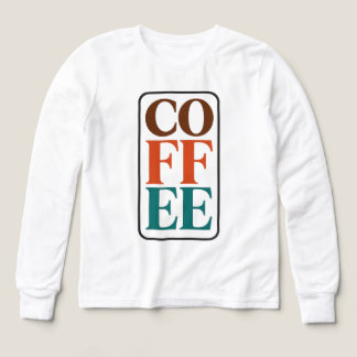 COFFEE Kids T-shirt met lange mouwen Cadeau voor k