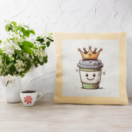 Coffee King Kawaii Kussen