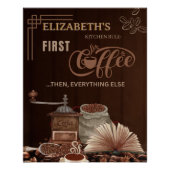 Coffee Kitchen Custom Decor  Perfect Poster (Voorkant)