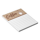 Coffee Kitchen Notitieblok Shopping List Gift (Schuin)
