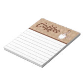 Coffee Kitchen Notitieblok Shopping List Gift (Linkerzijde)