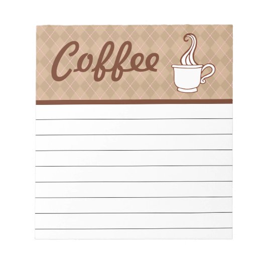 Coffee Kitchen Notitieblok Shopping List Gift (Voorkant)