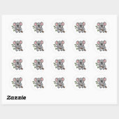 Coffee Koala Ronde Sticker (Vel)