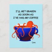 Coffee Kraken - Briefkaart (Voorkant)