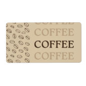 Coffee Label – Retro Coffee Beans (Voorkant)