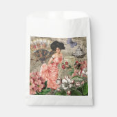Coffee Lady Victoriaans Vrouw Roze Classy Bedankzakje (Voorkant)