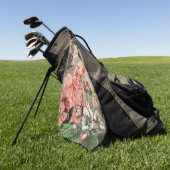 Coffee Lady Victoriaans Vrouw Roze Classy Golfhanddoek (Groen)