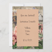 Coffee Lady Victoriaans Vrouw Roze Classy Kaart (Achterkant)