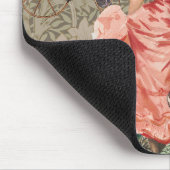 Coffee Lady Victoriaans Vrouw Roze Classy Muismat (Hoek)