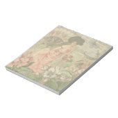 Coffee Lady Victoriaans Vrouw Roze Classy Notitieblok (Linkerzijde)