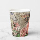 Coffee Lady Victoriaans Vrouw Roze Classy Papieren Bekers (Links)