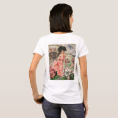 Coffee Lady Victoriaans Vrouw Roze Classy T-shirt (Achterkant volledig)