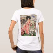 Coffee Lady Victoriaans Vrouw Roze Classy T-shirt (Achterkant)