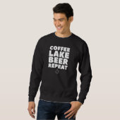 Coffee Lake Beer Herhaal Drink trui (Voorkant volledig)