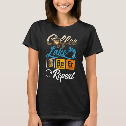 Coffee Lake Beer Repeat T-shirt (Voorkant)