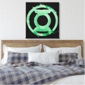 Coffee Lantern-symbool - groen Canvas Afdruk (Insitu (Slaapkamer))