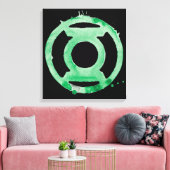 Coffee Lantern-symbool - groen Canvas Afdruk (Insitu (Woonkamer))