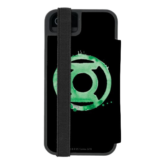 Coffee Lantern-symbool - groen Incipio iPhone Portemonnee Hoesje (Agenda Achterkant)