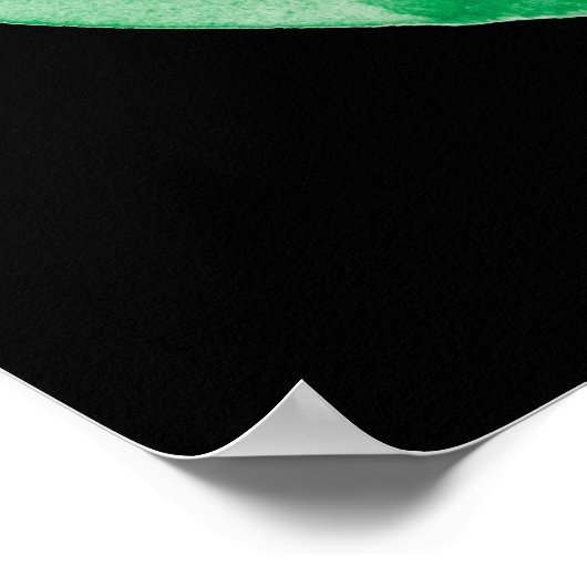 Coffee Lantern-symbool - groen Poster (Hoek)