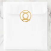 Coffee Lantern-symbool Ronde Sticker (Tas)