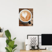 Coffee Latte Art Poster (Thuiskantoor)