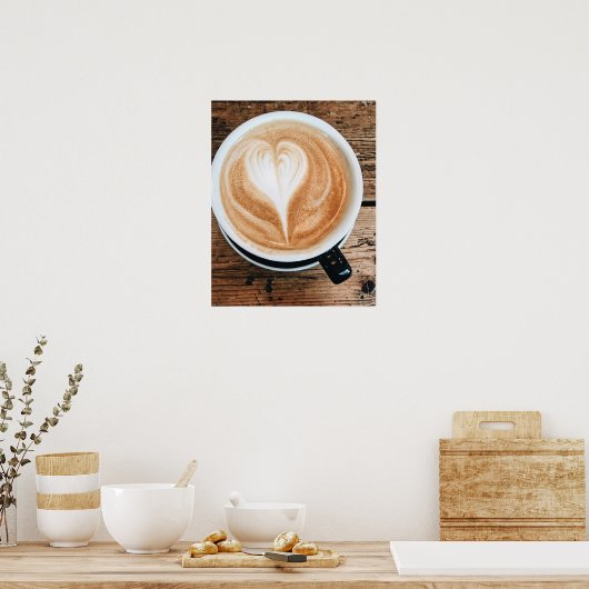 Coffee Latte Art Poster (Keuken)
