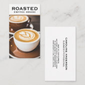 Coffee Latte | Cafe Barista Visitekaartje (Voorkant / Achterkant)
