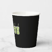 Coffee Latte Green Schattige Irish St Patrick's Da Papieren Bekers (Links)