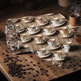 Coffee Latte Lovers Custom Necktie Stropdas