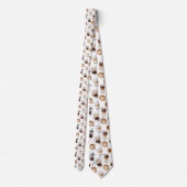 Coffee Latte Lovers Custom Necktie Stropdas (Achterkant)