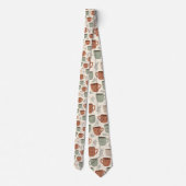 Coffee Latte Lovers Custom Necktie Stropdas (Achterkant)