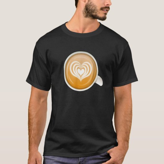 Coffee Latte Macchiato Barista Coffee Beans Coffee T-shirt (Voorkant)
