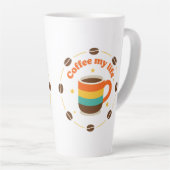 coffee latte mok (Rechterhoek)